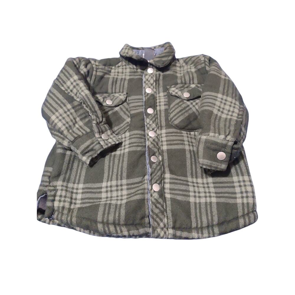 Unisex Kids Eddie Bauer Fleece Lined Shacket‎ Size 12 Months Outdoors Classic